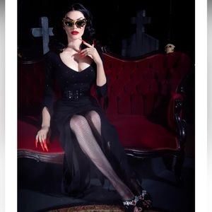 Vampira® Show gothic Gown La Femme En Noir